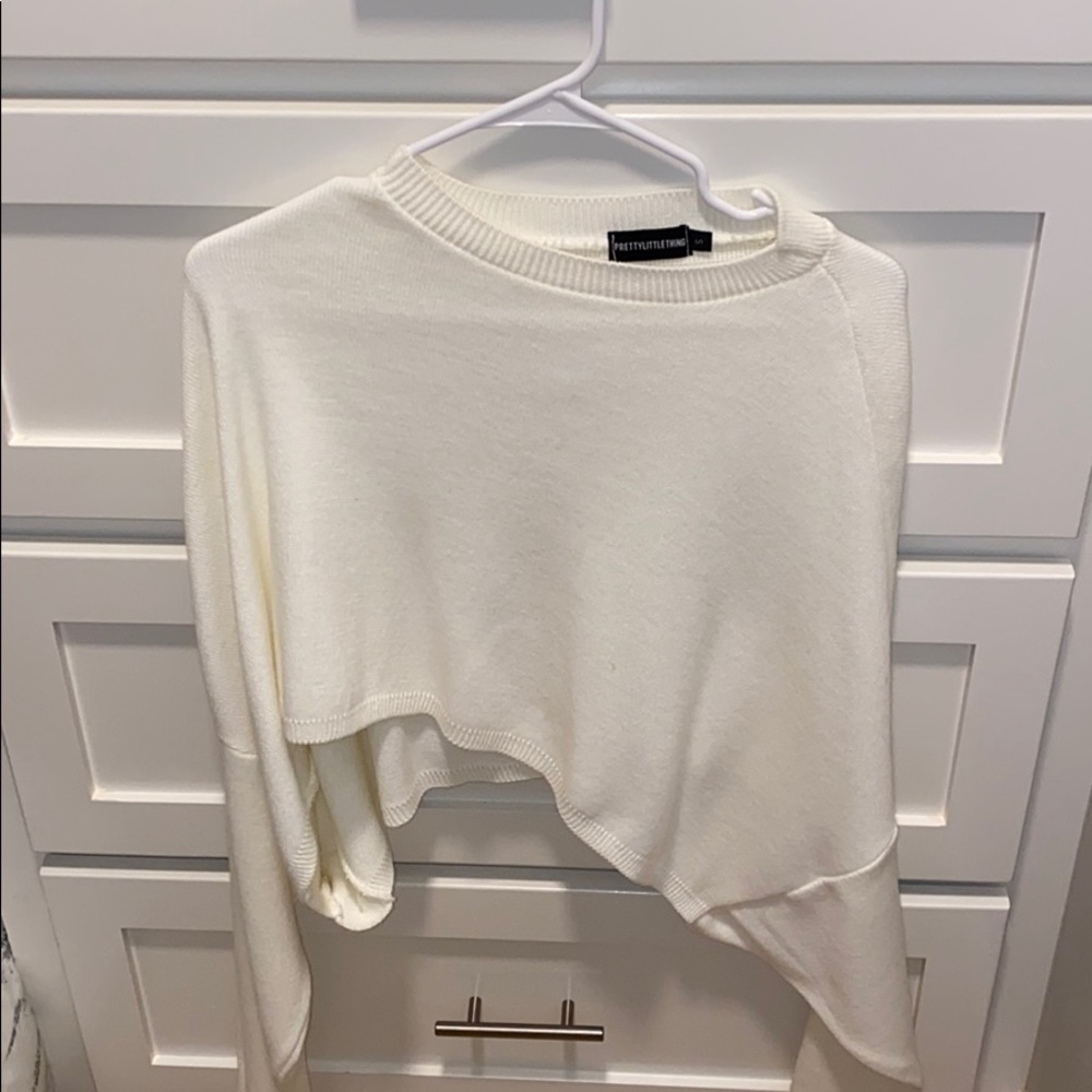 pretty little thing batwing cropped sweater